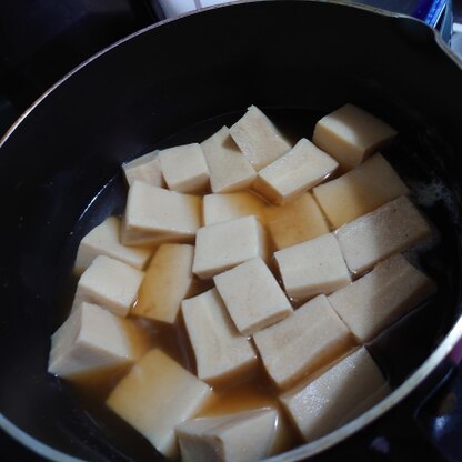 高野豆腐に初挑戦です。美味しかったので、今度は応用してやってみたいです♪